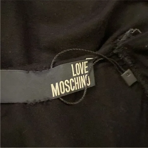 Moschino Black Long Sleeve Sequin  sweater Dress, M-L - Picture 9 of 9